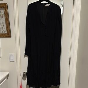 Gauze Style Black Women's Dress